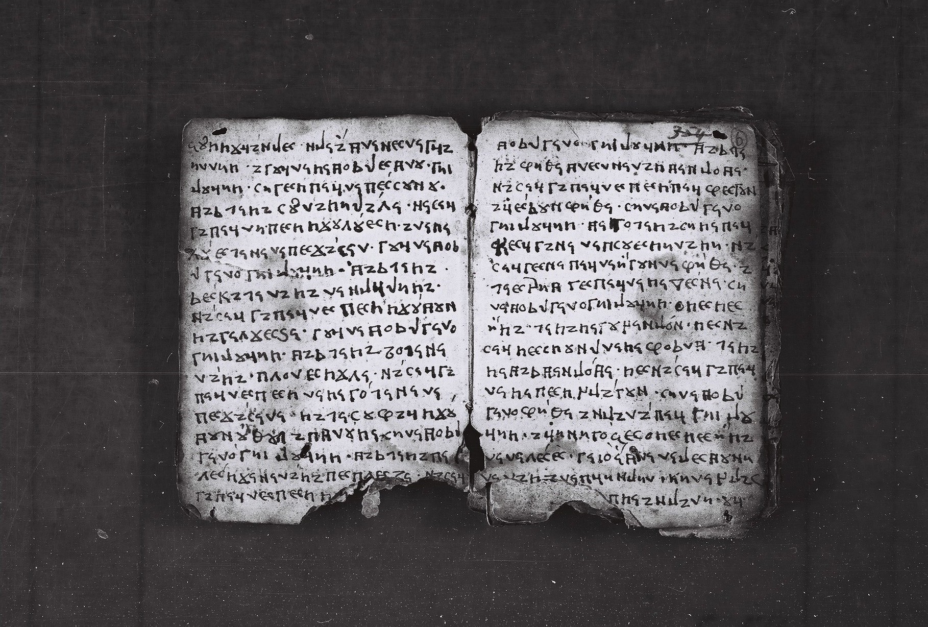 Elbasan Gospel Manuscript p09 and 10